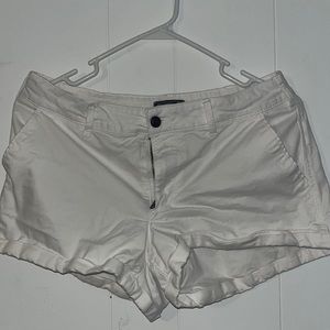 White Low Waisted Shorts - Abercrombie & Fitch